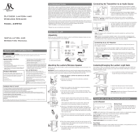 Acoustic Research AW-850 - Owners Manual